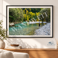 Fliegenfischer am Türkisfluss – Fotoprint