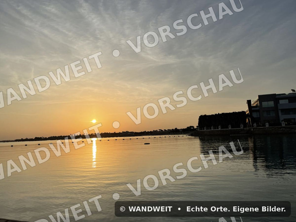 Sonnenuntergang am Wasser – Fotoprint