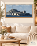 Festung am Meer – WANDWEIT Fotoprint im Wohnraum