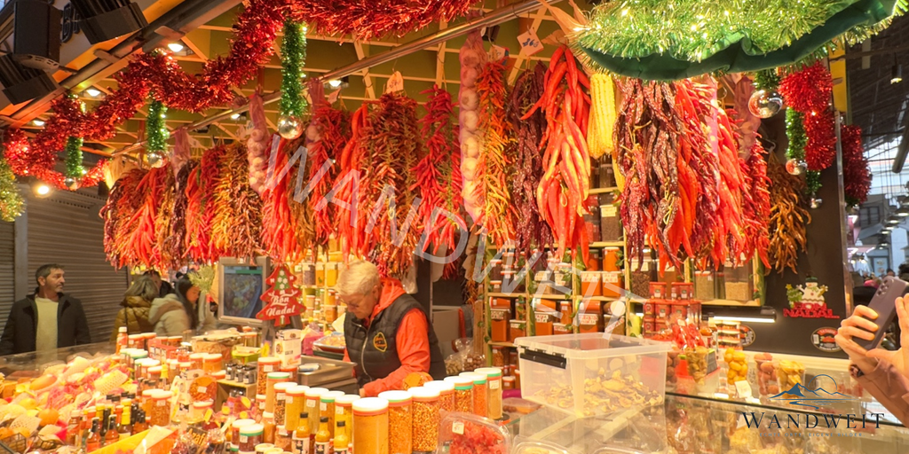 Chili auf dem Gewürzmarkt – WANDWEIT Vorschau mit Wasserzeichen