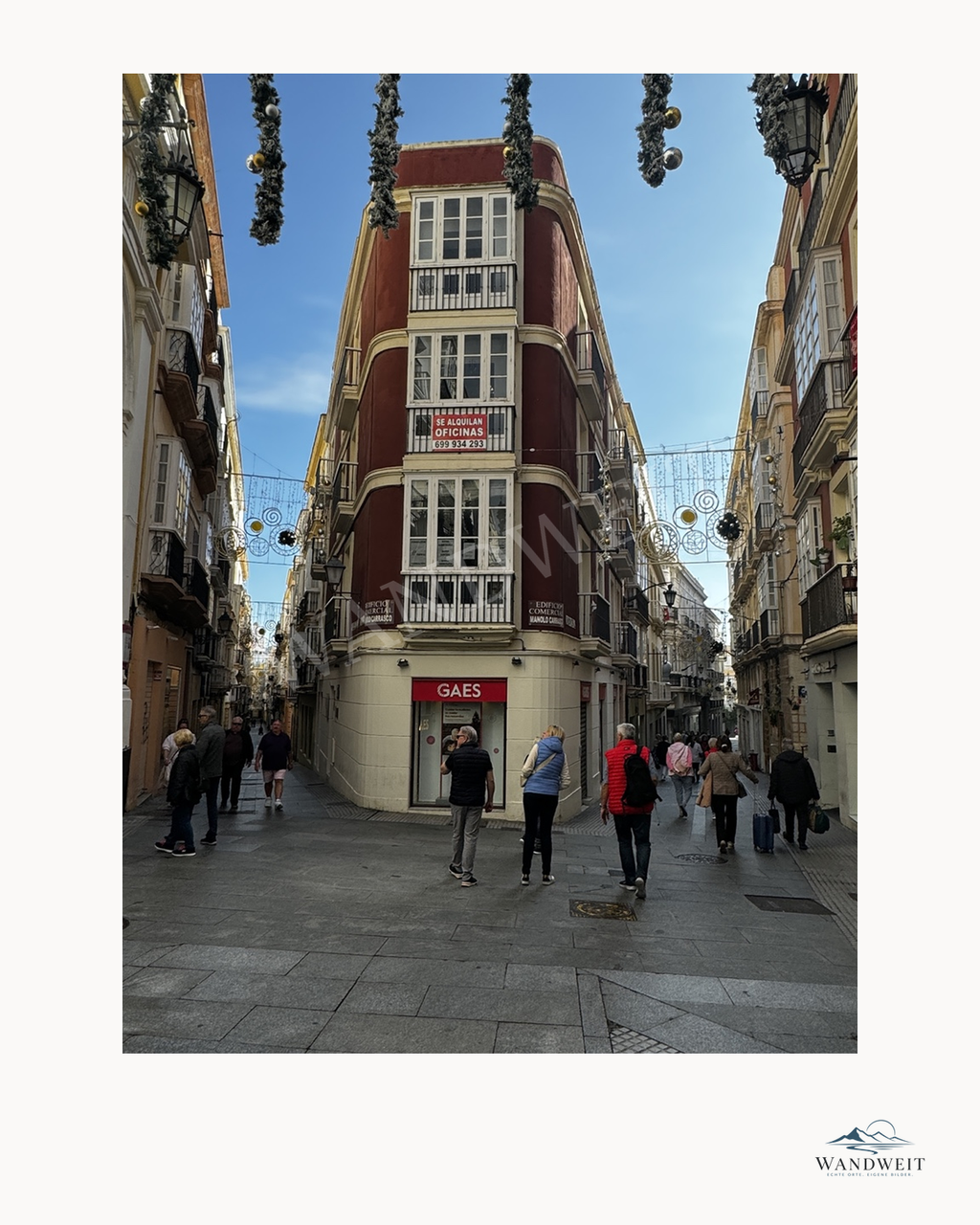 Rotes Eckhaus in der Altstadt – Fotoprint